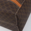 CELINE Macadam Canvas Hand Bag PVC Leather Brown Gold Auth ep16490-15