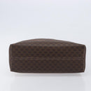 CELINE Macadam Canvas Hand Bag PVC Leather Brown Gold Auth ep16490-5