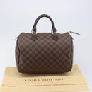 LOUIS VUITTON Damier Ebene Speedy 30 Hand Bag N41364 LV Auth ep16491V-12