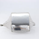 GUCCI GG Canvas Web Sherry Line Hand Bag Silver 131228 Auth ep16492-5