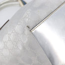 GUCCI GG Canvas Web Sherry Line Hand Bag Silver 131228 Auth ep16492-16