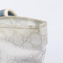 GUCCI GG Canvas Web Sherry Line Hand Bag Silver 131228 Auth ep16492-9