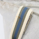 GUCCI GG Canvas Web Sherry Line Hand Bag Silver 131228 Auth ep16492-10