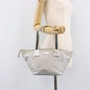 GUCCI GG Canvas Web Sherry Line Hand Bag Silver 131228 Auth ep16492-27