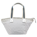 GUCCI GG Canvas Web Sherry Line Hand Bag Silver 131228 Auth ep16492-2