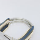 GUCCI GG Canvas Web Sherry Line Hand Bag Silver 131228 Auth ep16492-14