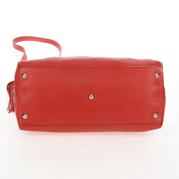 GUCCI Soho Hand Bag Leather 2way Orange Gold 308362 Auth ep16493A