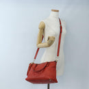 GUCCI Soho Hand Bag Leather 2way Orange Gold 308362 Auth ep16493A-27