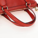 GUCCI Soho Hand Bag Leather 2way Orange Gold 308362 Auth ep16493A-7