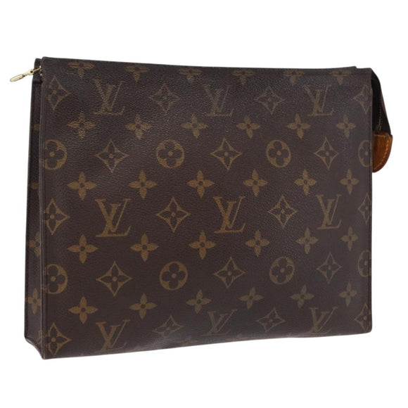 LOUIS VUITTON Monogram Poche Toilette 26 Pouch M47542 LV Auth ep16497