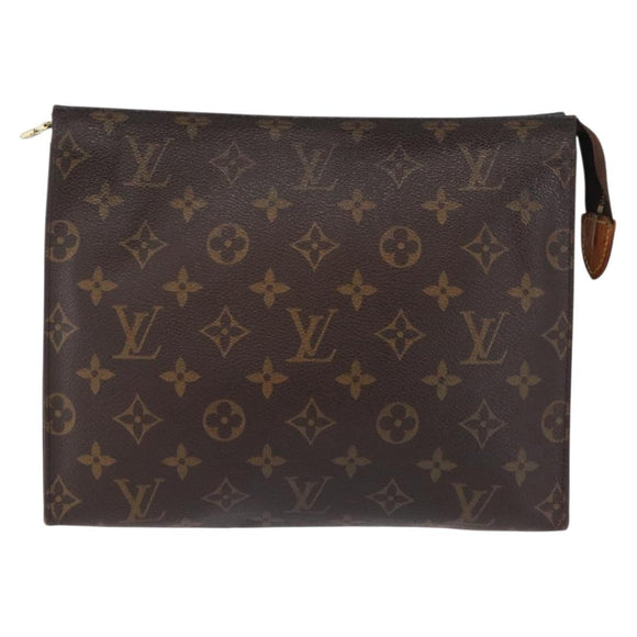 LOUIS VUITTON Monogram Poche Toilette 26 Pouch M47542 LV Auth ep16497