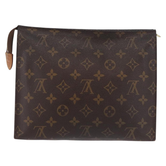 LOUIS VUITTON Monogram Poche Toilette 26 Pouch M47542 LV Auth ep16497
