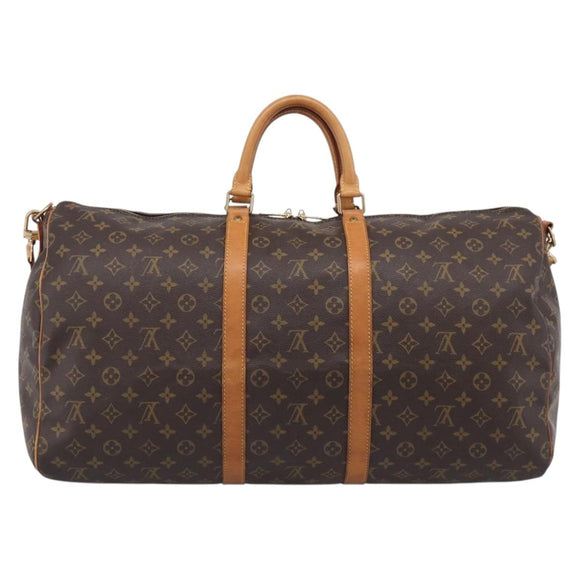 LOUIS VUITTON Monogram Keepall Bandouliere55 Boston Bag M41414 LV Auth ep16500V