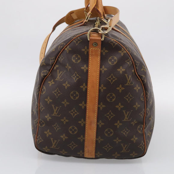 LOUIS VUITTON Monogram Keepall Bandouliere55 Boston Bag M41414 LV Auth ep16500V