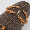 LOUIS VUITTON Monogram Keepall Bandouliere55 Boston Bag M41414 LV Auth ep16500V-6