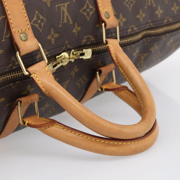 LOUIS VUITTON Monogram Keepall Bandouliere55 Boston Bag M41414 LV Auth ep16500V