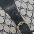 GUCCI GG Supreme Shoulder Bag PVC Navy Gold Auth ep16502-19
