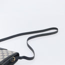 GUCCI GG Supreme Shoulder Bag PVC Navy Gold Auth ep16502-14