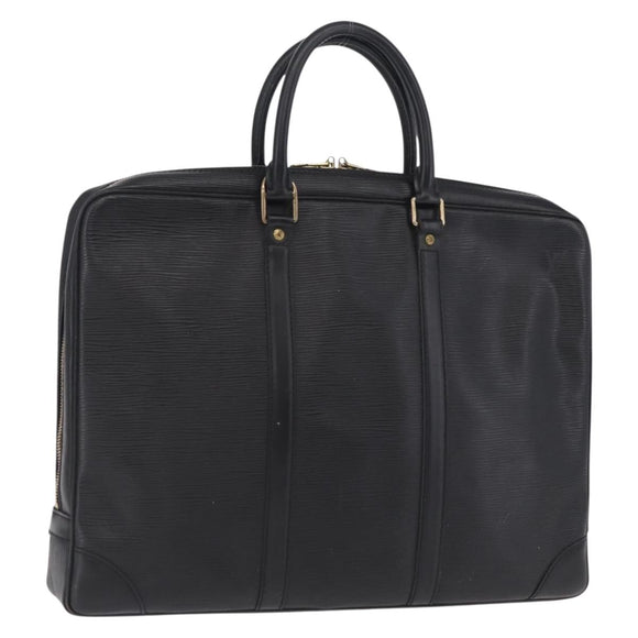 LOUIS VUITTON Epi Porte Documents Voyage Bag Black M40321 LV Auth ep16509