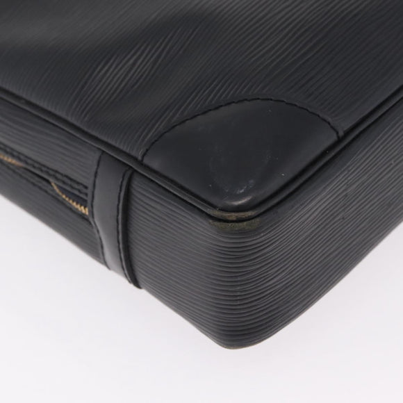 LOUIS VUITTON Epi Porte Documents Voyage Bag Black M40321 LV Auth ep16509