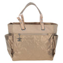 CHANEL Paris Biarritz Tote Bag Coated Canvas Gold Silver CC Auth ep16512V-13