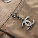 CHANEL Paris Biarritz Tote Bag Coated Canvas Gold Silver CC Auth ep16512V-36