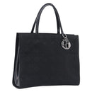 Christian Dior Canage Hand Bag Nylon Black Gold Auth ep16513A-1