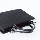 Christian Dior Canage Hand Bag Nylon Black Gold Auth ep16513A-6