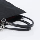 Christian Dior Canage Hand Bag Nylon Black Gold Auth ep16513A-7