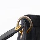 Christian Dior Lady Dior Canage Hand Bag Canvas Black Gold Auth ep16514-15