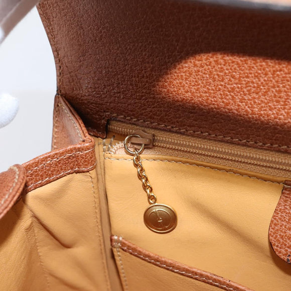 GUCCI Bamboo Hand Bag Leather Brown Gold 000 113 0633 Auth ep16515V