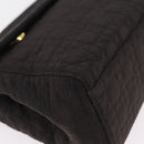 Christian Dior Canage Shoulder Bag Canvas Black Gold Auth ep16517-11