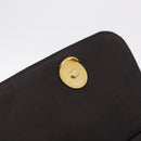 Christian Dior Canage Shoulder Bag Canvas Black Gold Auth ep16517-17