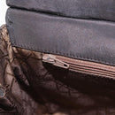 Christian Dior Canage Shoulder Bag Canvas Black Gold Auth ep16517-22