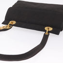 Christian Dior Canage Shoulder Bag Canvas Black Gold Auth ep16517-7