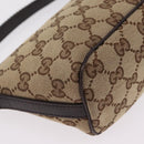 GUCCI GG Canvas Web Sherry Line Hand Bag Beige Silver 141809 Auth ep16518A-13