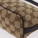 GUCCI GG Canvas Web Sherry Line Hand Bag Beige Silver 141809 Auth ep16518A-14