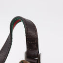 GUCCI GG Canvas Web Sherry Line Hand Bag Beige Silver 141809 Auth ep16518A-18
