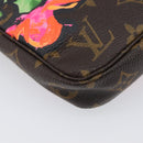 LOUIS VUITTON Monogram Rose Pochette Accessoires Pouch M48615 LV Auth ep16519V-13