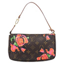 LOUIS VUITTON Monogram Rose Pochette Accessoires Pouch M48615 LV Auth ep16519V-3