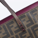 FENDI Zucca Canvas Tote Bag PVC Black Brown Auth ep16520A-18