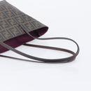 FENDI Zucca Canvas Tote Bag PVC Black Brown Auth ep16520A-7