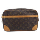 LOUIS VUITTON Monogram Compiegne 28 Clutch Bag M51845 LV Auth ep16522A-2