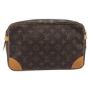 LOUIS VUITTON Monogram Compiegne 28 Clutch Bag M51845 LV Auth ep16522A-3