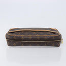 LOUIS VUITTON Monogram Compiegne 28 Clutch Bag M51845 LV Auth ep16522A-6