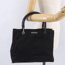 GUCCI Bamboo Tote Bag Nylon Black Silver 002 1016 Auth ep16523-27