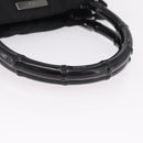 GUCCI Bamboo Tote Bag Nylon Black Silver 002 1016 Auth ep16523-7