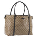 GUCCI GG Crystal Tote Bag Outlet Beige Gold 265695 Auth ep16526A-1