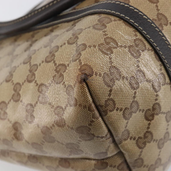 GUCCI GG Crystal Tote Bag Outlet Beige Gold 265695 Auth ep16526A