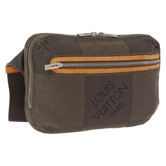 LOUIS VUITTON Damier Geant Arche Waist Bag Khaki M93022 LV Auth ep16529